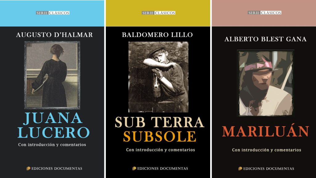 Serie Clásicos, de Ediciones Nueva Documetnas, incluye tres obras que marcaron la literatura chilena.